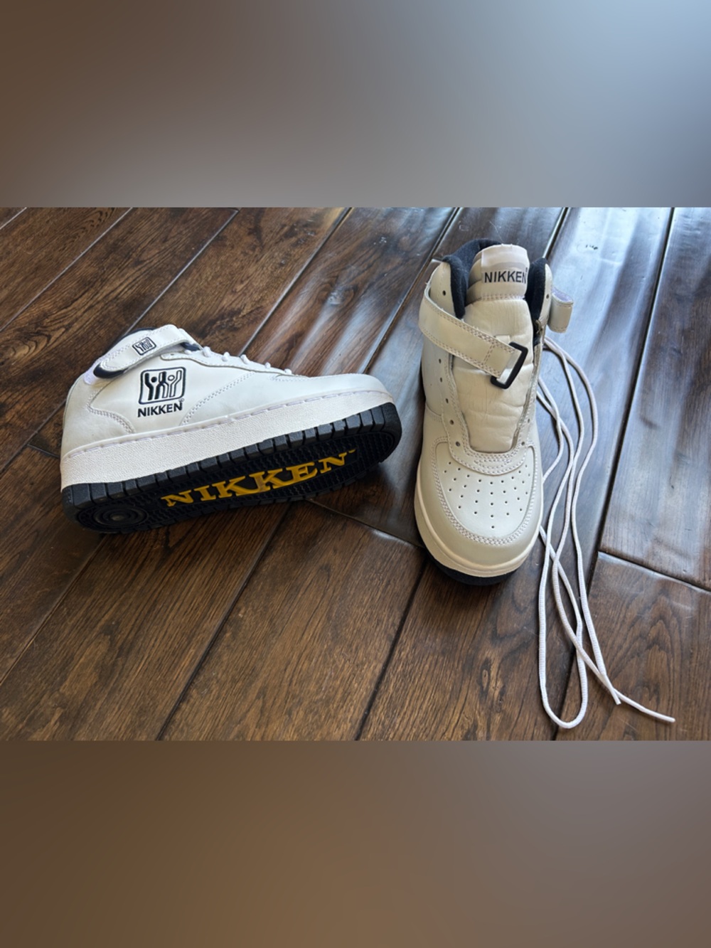 Nikken Women's Weighted White High-Top Athletic Sneakers
